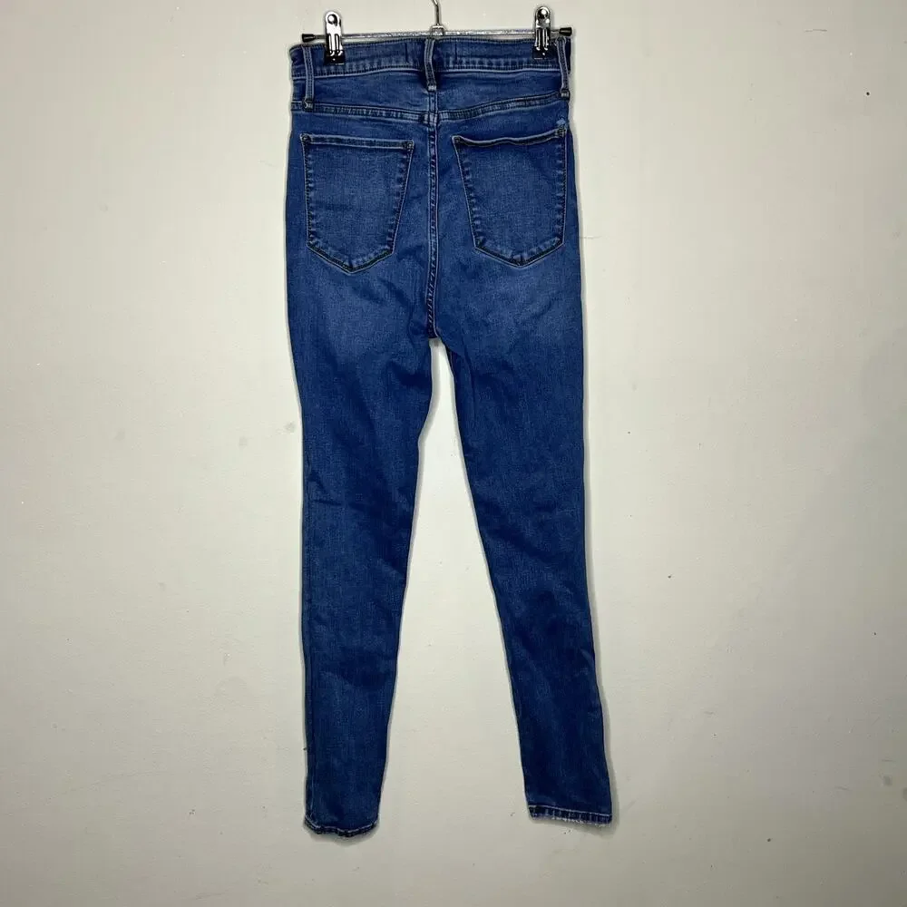 Abercrombie & Fitch Ultra High Rise Super‎ Skinny Ankle Denim Jeans Size 26/2R